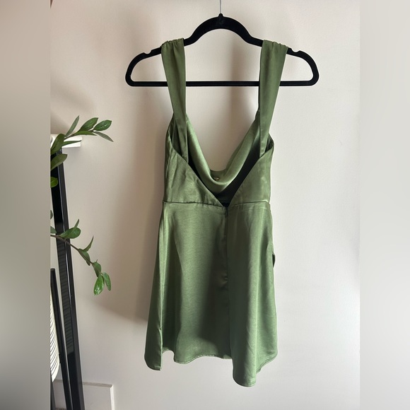 Runaway The Label Havanna Mini Dress — Olive — size 2 - Picture 3 of 3